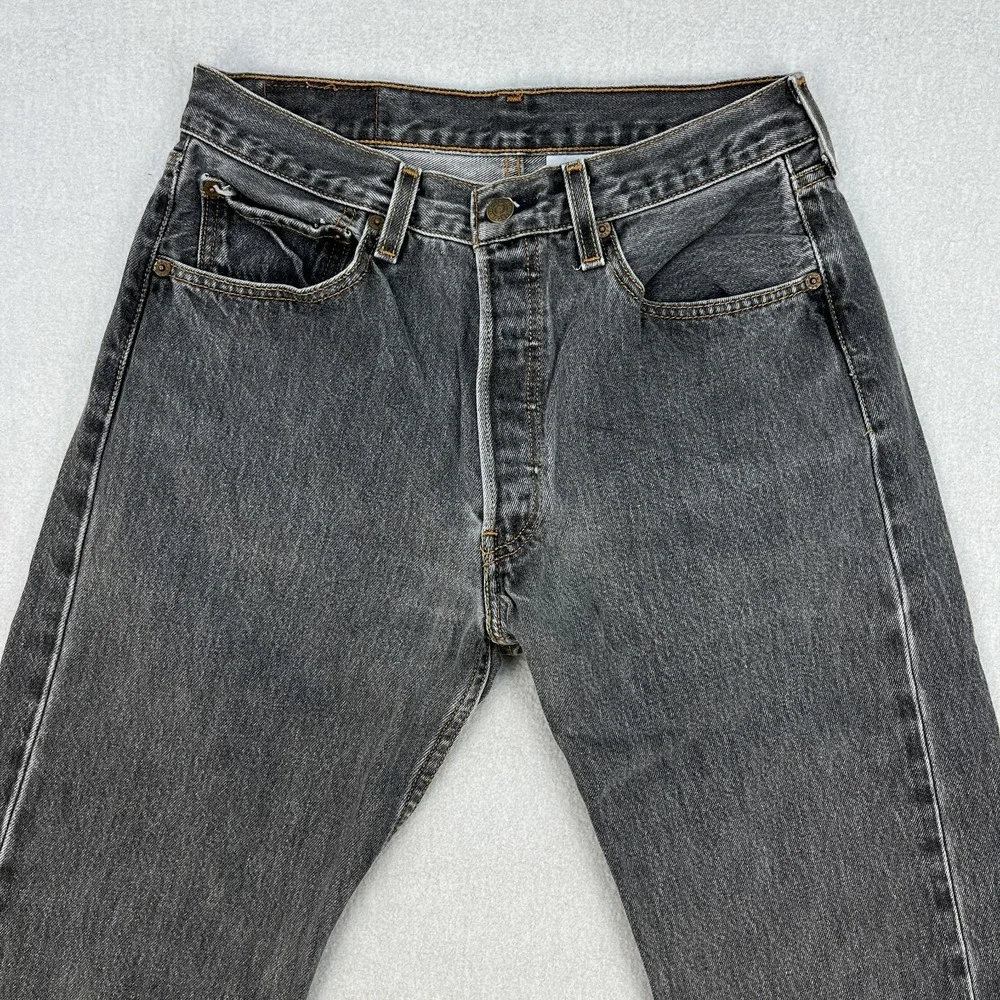 Vintage Levis 501xx Jeans Mens 32x34 *Fits 30x30 Faded Black 90s Y2K Mexico